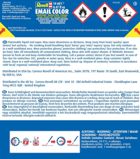 Emalje Maling Til Hobby - Revell - Ultramarine Blue Gloss 14 ML