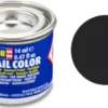 Emalje Maling Til Hobby - Revell - Tar Black Mat 14 ML