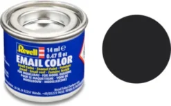 Emalje Maling Til Hobby - Revell - Tar Black Mat 14 ML