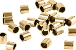 Enderør - Str. 2X2 MM - Hulstr. 1,4 MM - Forgyldt - 80 Stk