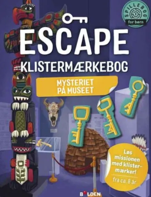 Escape Klistermærkebog: Mysteriet På Museet