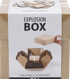 Explosion Box - Str. 7X7X7,5+12X12X12 CM - Natur - 1 Stk