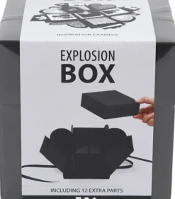 Explosion Box - Str. 7X7X7,5+12X12X12 CM - Sort - 1 Stk