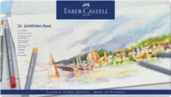 Faber-Castell - Akvarel Blyanter I Tinæske - Goldfaber Aqua - 36 Stk