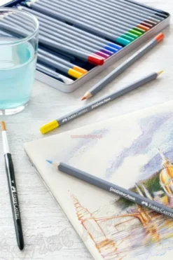 Faber-Castell - Akvarel Blyanter I Tinæske - Goldfaber Aqua - 36 Stk