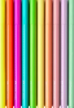 Faber-Castell - Grip Tusser Sæt - Neon Og Pastel - 10 Stk