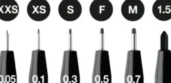 Faber-Castell - Pitt Artist Pens Tegnesæt - 6 Stk - Sort