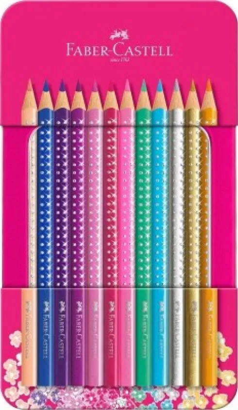 Faber-Castell - Sparkle Farveblyanter - 12 Stk