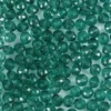 Facetperler - Ø 4 MM - Hulstr. 1 MM - Grøn - 45 Stk