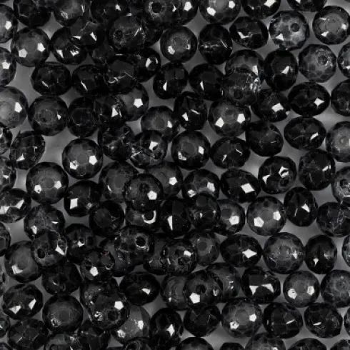 Facetperler - Ø 4 MM - Hulstr. 1 MM - Grå - 45 Stk