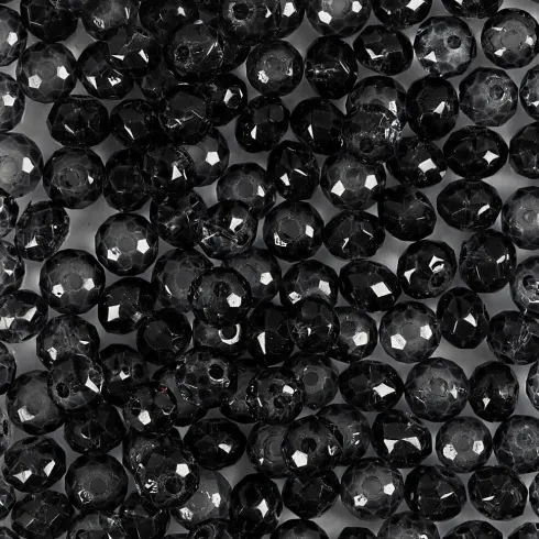 Facetperler - Ø 4 MM - Hulstr. 1 MM - Grå - 45 Stk