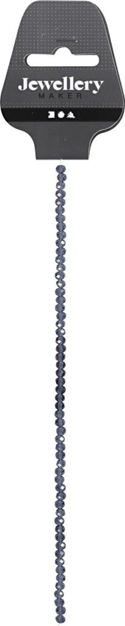 Facetperler - Ø 4 MM - Hulstr. 1 MM - Grå - 45 Stk