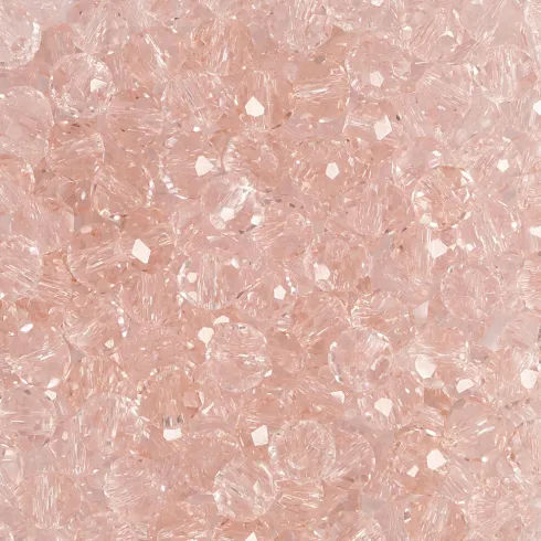 Facetperler - Str. 3X4 MM - Hulstr. 0,8 MM - Rosa - 100 Stk