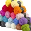 Fantasia Polyacrylgarn - L 80 M - Assorterede Farver - 20X50 G