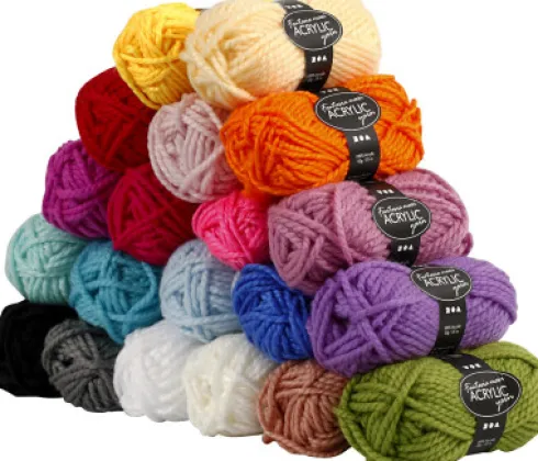 Fantasia Polyacrylgarn - L 35 M - Maxi - Assorterede Farver - 20X50 G
