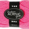 Fantasia Polyacrylgarn - L 80 M - Pind 4,5-5 - Neon Pink - 50 G