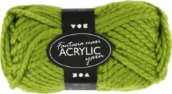 Fantasia Polyacrylgarn - L 35 M - Pind 9-10 - Grøn - 50 G