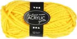 Fantasia Polyacrylgarn - L 35 M - Pind 9-10 - Gul - 50 G