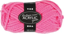 Fantasia Polyacrylgarn - L 35 M - Pind 9-10 - Neon Pink - 50 G