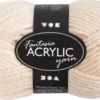 Fantasia Polyacrylgarn - L 80 M - Pind 4,5-5 - Lys Pudder - 50 G
