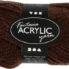 Fantasia Polyacrylgarn - L 80 M - Pind 4,5-5 - Brun - 50 G