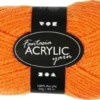 Fantasia Polyacrylgarn - L 80 M - Pind 4,5-5 - Neon Orange - 50 G