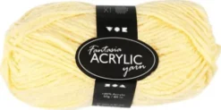 Fantasia Polyacrylgarn - L 80 M - Pind 4,5-5 - Lys Gul - 50 G