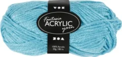 Fantasia Polyacrylgarn - L 80 M - Pind 4,5-5 - Turkis - 50 G