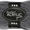 Fantasia Polyacrylgarn - L 80 M - Pind 4,5-5 - Grå - 50 G