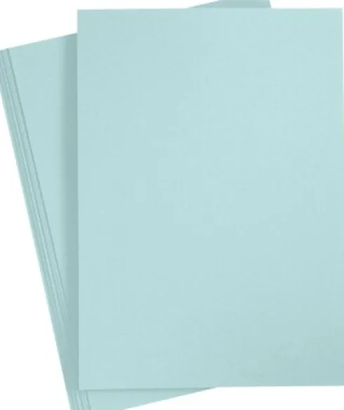 Farvet Papir - A4 - 210X297 MM - 80 G - Lyseblå - 20 Stk