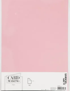 Farvet Papir - A4 - 210X297 MM - 80 G - Lyserød - 20 Stk