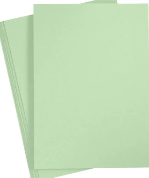 Farvet Papir - A4 - 210X297 MM - 80 G - Lys Grøn - 20 Stk