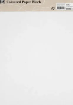 Farvet Papir Blok - 24X34 CM - 120-220 G - Pastel Farver - 24 Ark