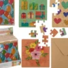 Fødselsdagskort Puslespil Inkl. Kuvert - Assorteret