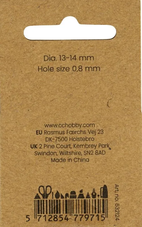 Ferskvandsperler - Gennemboret På Langs - Ø 13-14 MM - Hulstr. 0,8 MM - Perlemor - 4Stk