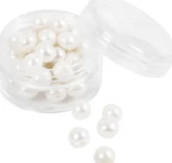 Ferskvandsperler - Gennemboret På Langs - Ø 4 MM - Hulstr. 1 MM - Perlemor - 40Stk