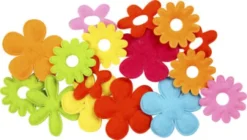 Filtblomster - Str. 35X45 MM - Tykkelse 1,2 MM - 16 Stk