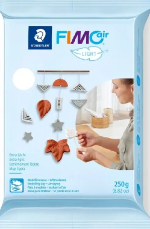 Fimo Air - Selvhærdende Ler - 250 G - Bright White - Staedtler
