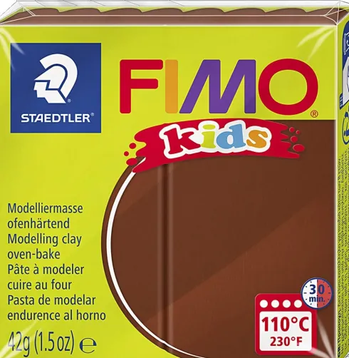 Fimo - Ler Til Ovn - Kids - Brun - 42 G