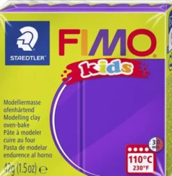 Fimo - Ler Til Ovn - Kids - Lilla - 42 G