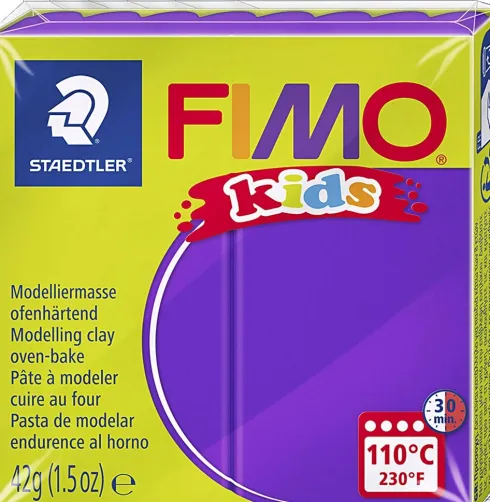 Fimo - Ler Til Ovn - Kids - Lilla - 42 G
