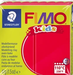 Fimo - Ler Til Ovn - Kids - Rød - 42 G