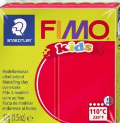 Fimo - Ler Til Ovn - Kids - Rød - 42 G