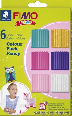 Fimo - Ler Til Ovn - Kids - Suppleringsfarver - 6X42 G