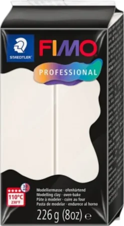 Fimo - Ler Til Ovn - Professional - Hvid - 226 G