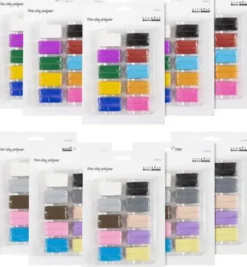 Fine Clay Polymer - Colorful - Pastelfarver - 120X20 G