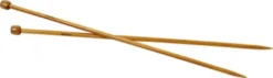 Firkantede Strikkepinde Sæt - Bambus Træ - B 6 MM - L 35 CM