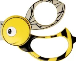 Fiskars - Børnesaks Med Dyremotiv - Venstre Højre - Bi - L 13 CM
