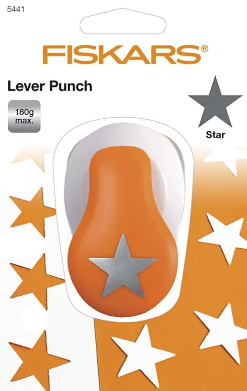 Fiskars - Lever Punch - Stansejern Til Papir Og Karton - Stjerne
