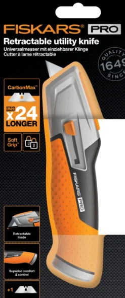 Fiskars - Pro Carbonmax Retractable Utility Knife - Universalkniv